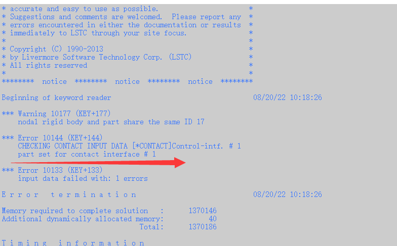 LSdyna Error常见错误类型导致模型无法计算解决方法——个人经验总结（持续更新2025.7.7）的图5